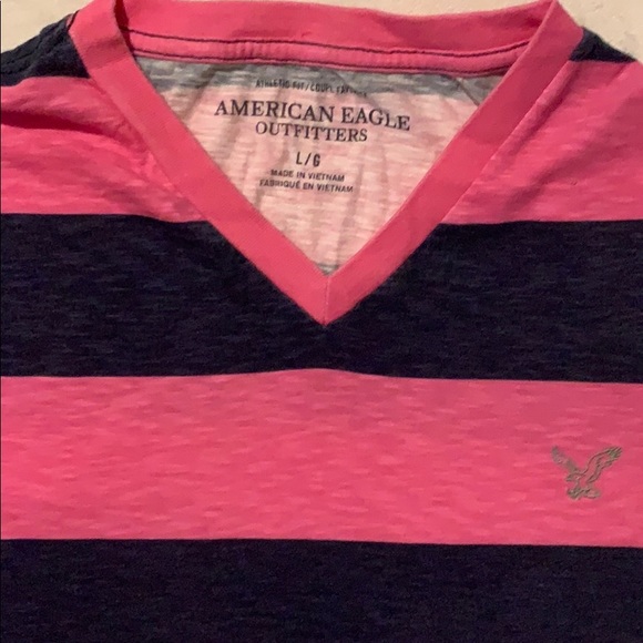 Men’s Striped V neck - Picture 2 of 2